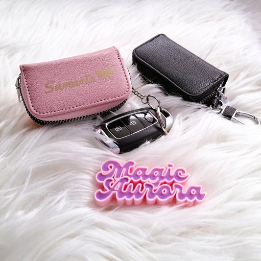 Bolsa Compacta para Comando de Carro Personalizada com Nome e Desenho