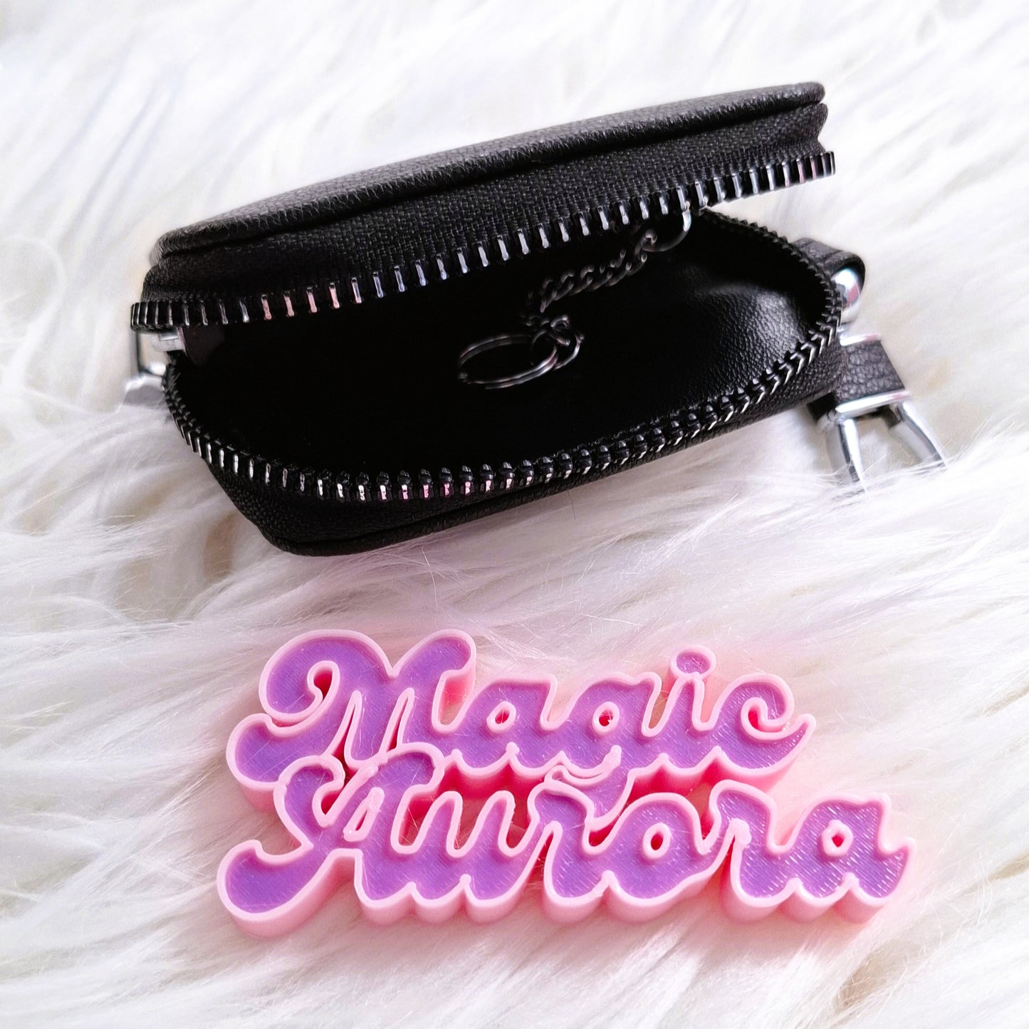 Bolsa Compacta para Comando de Carro Personalizada com Nome e Desenho