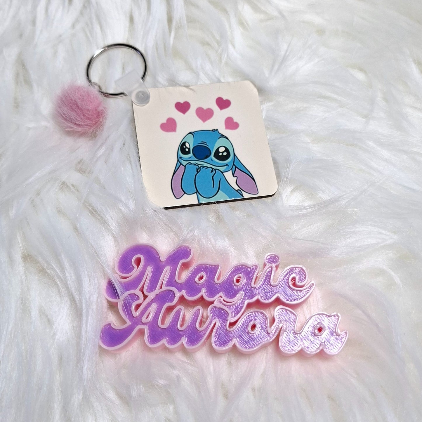 Porta-chaves MDF Quadrado Personalizado com Nome e Foto/Desenho - Presente Criativo Personalizável