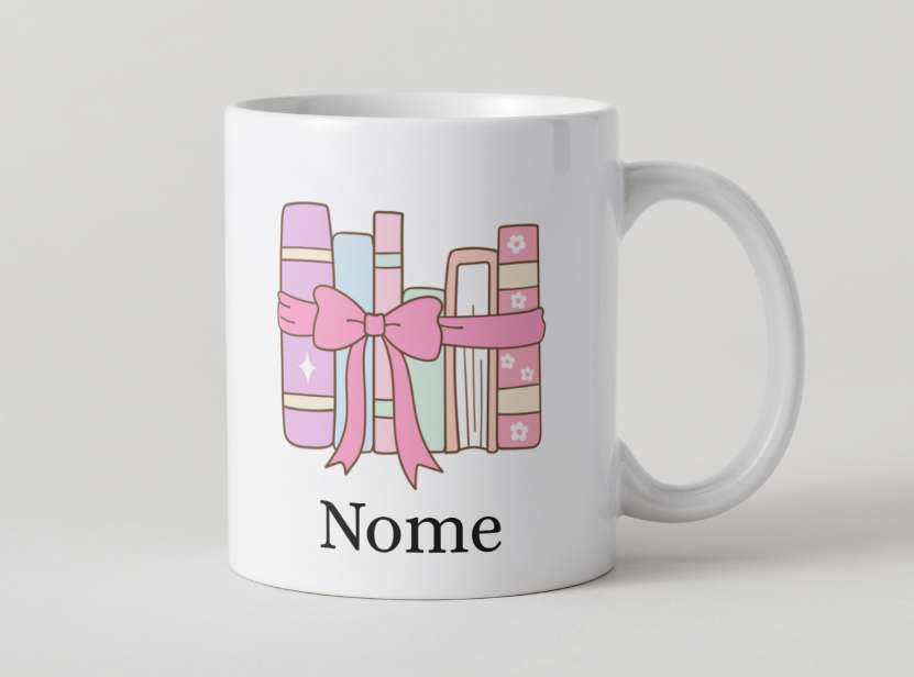 Bundle “Só mais um capítulo” - Caneca, marcador e porta-chaves personalizados