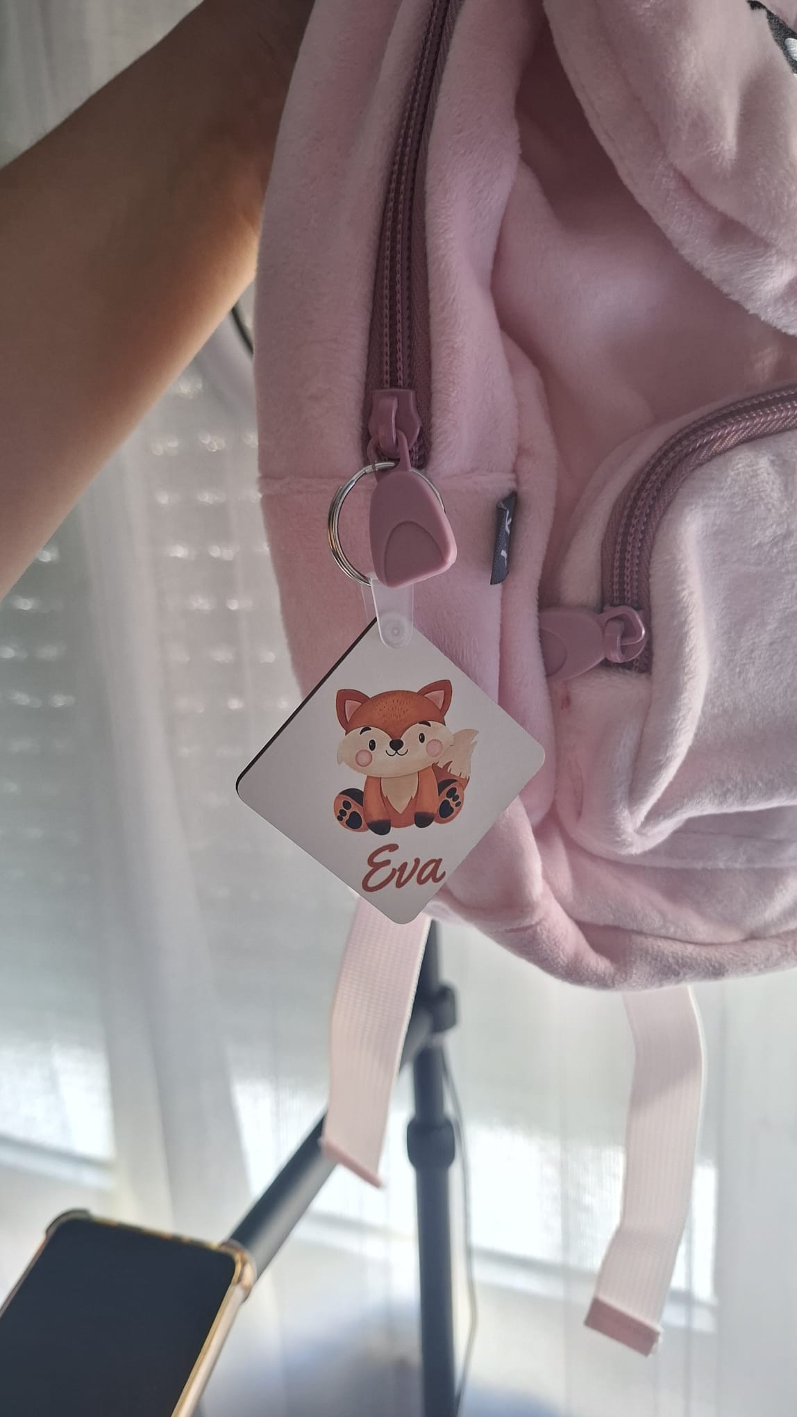 Porta-chaves MDF Quadrado Personalizado com Nome e Foto/Desenho - Presente Criativo Personalizável