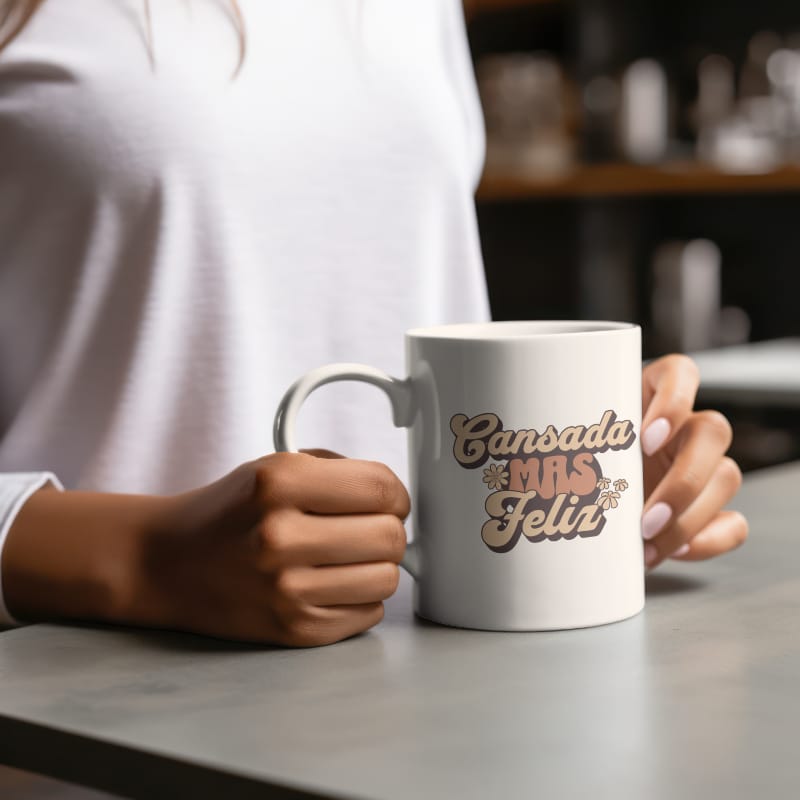 Canecas Agrifofa - “Fofinha depois do café” e “Cansada mas feliz” | Canecas em cerâmica cozy
