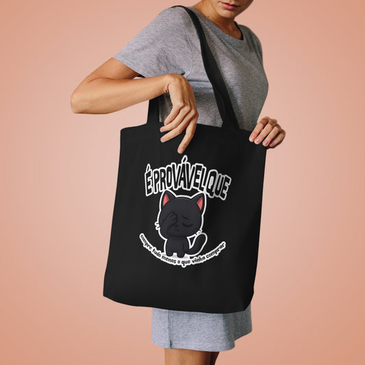 Tote Bag Preta Personalizável com Fecho | Cria o Teu Design Único e Destaca-te com Estilo!
