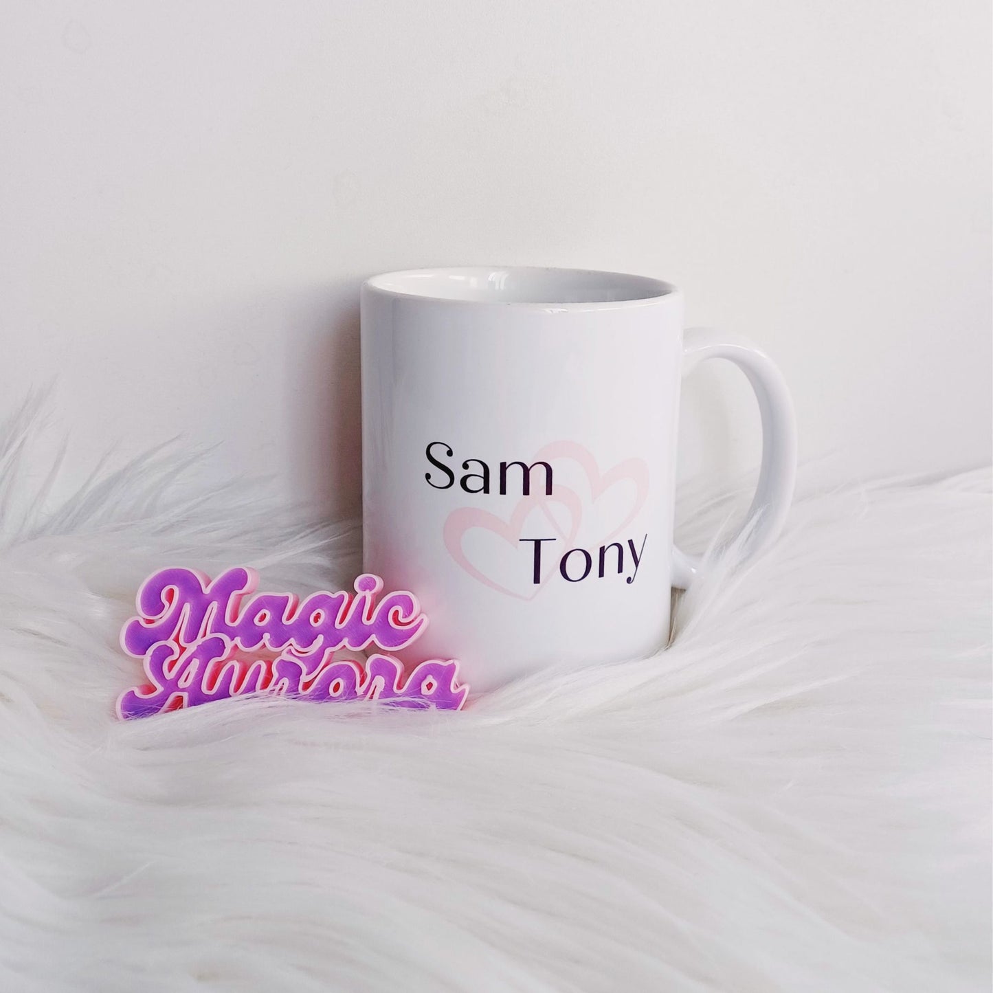 Caneca Branca Personalizada em Cerâmica - Com Nome, Foto ou Frase
