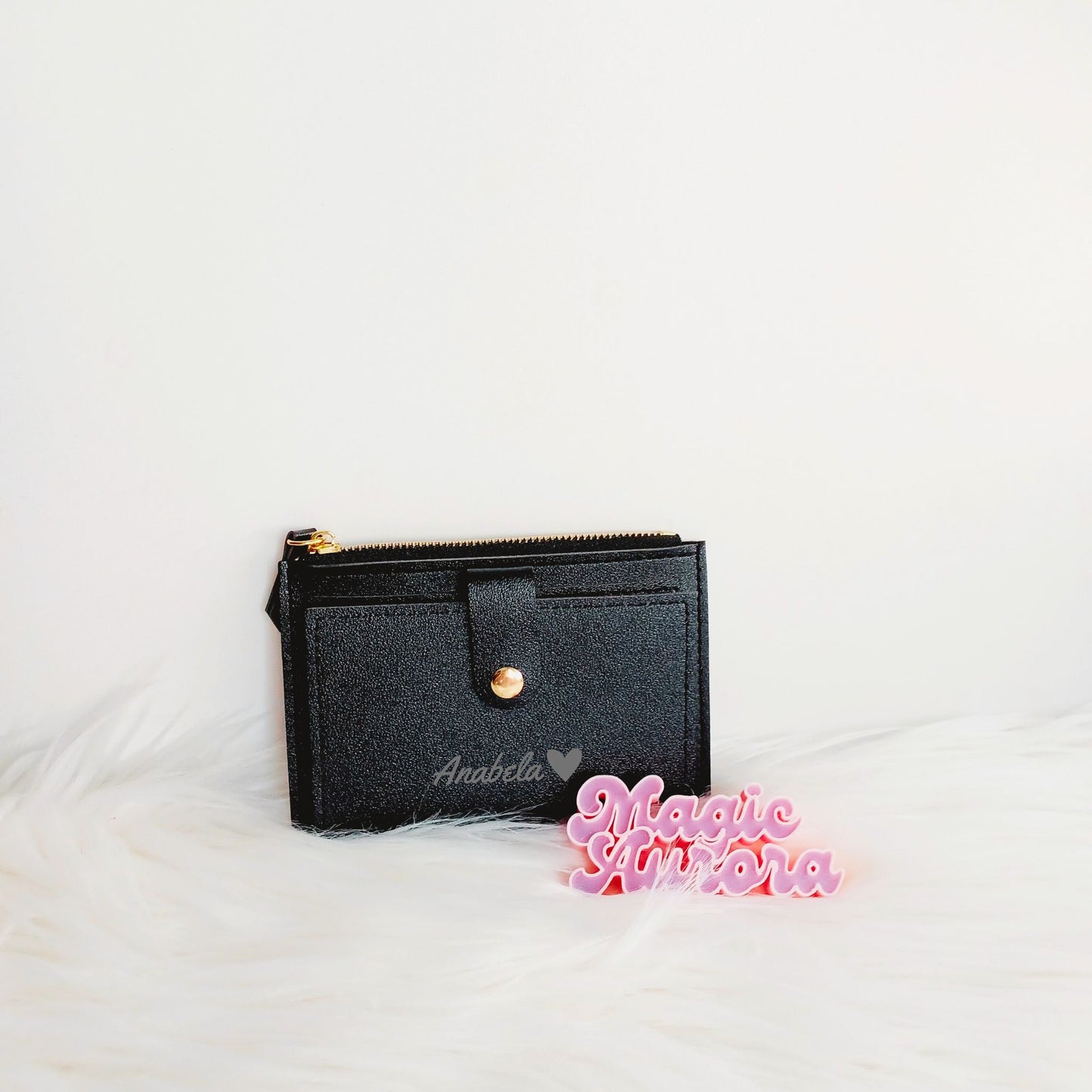 Carteira Personalizada com Nome – Preto ou Rosa