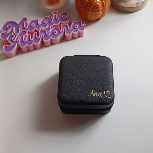 Porta-joias Personalizado | Estojo para Viagem com Nome | Presente Único